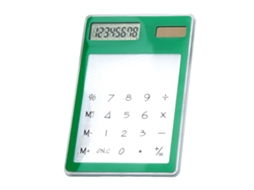 Calculadora Solar Transparente Com Tela Tática De 8 Dígitos Lcd Portátil Para Escritório, Escola E Casa Verde