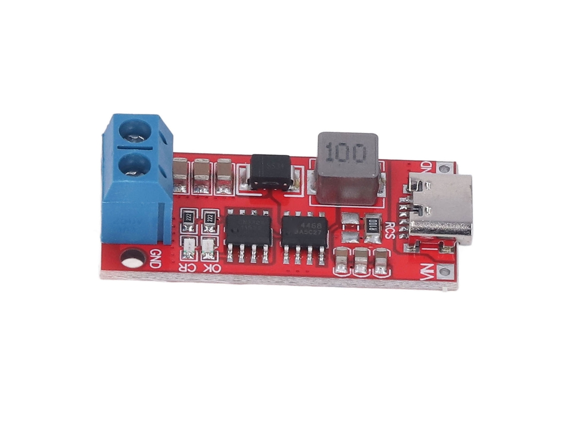 Módulo Carregador De Bateria De Lítio 18650 Type C Automático 4s Boost Dc3‑6v Para 16.8v 1a 0.28a