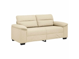 Sofá de 2 Lugares, Cor Creme, 180x81x84 Cm, em Tecido MAISON EXCLUSIVE