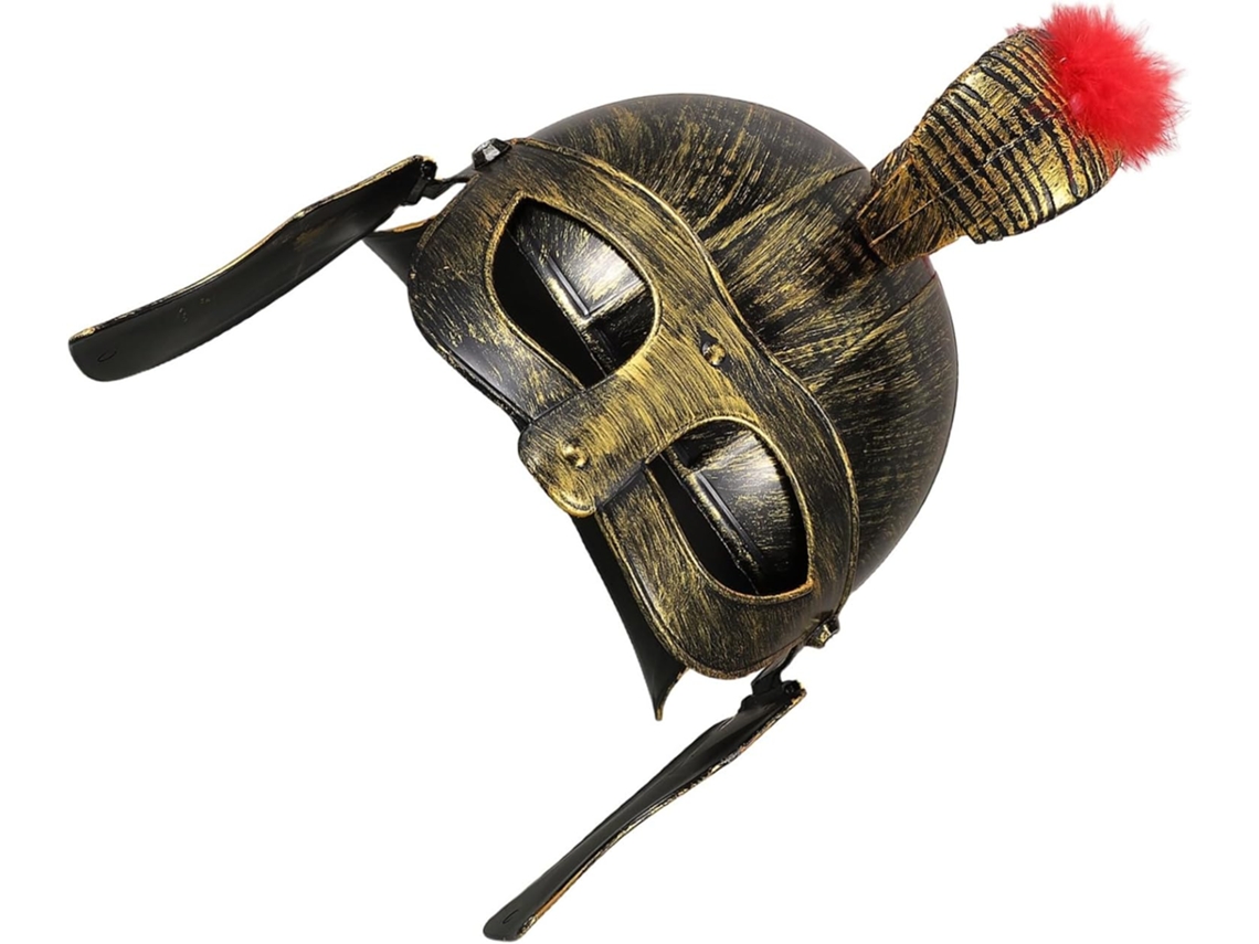 Capacete De Soldado Romano Ajustável De Plástico Ciieeo Para Cosplay E Festas Medievais De Halloween.