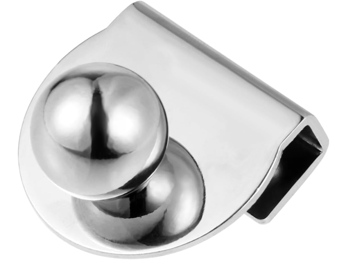 Puxador Para Porta De Vidro Veemoon, Em Ferro, Design Sem Furos, Fácil Instalação Para Armário De Cozinha, Prateado