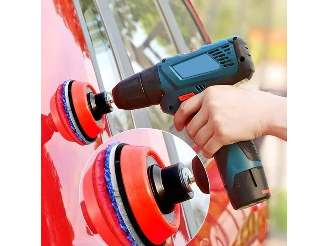 Kit De 29 Peças Para Polimento Automotivo Com Boinas Lã, Espuma E