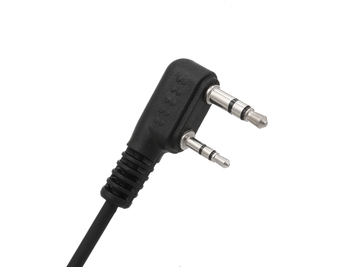 Aetheria fone de Ouvido com Tubo Acústico e Microfone Ptt para Rádio Walkie Talkie Kenwood Baofeng Retevis 2 Pin K