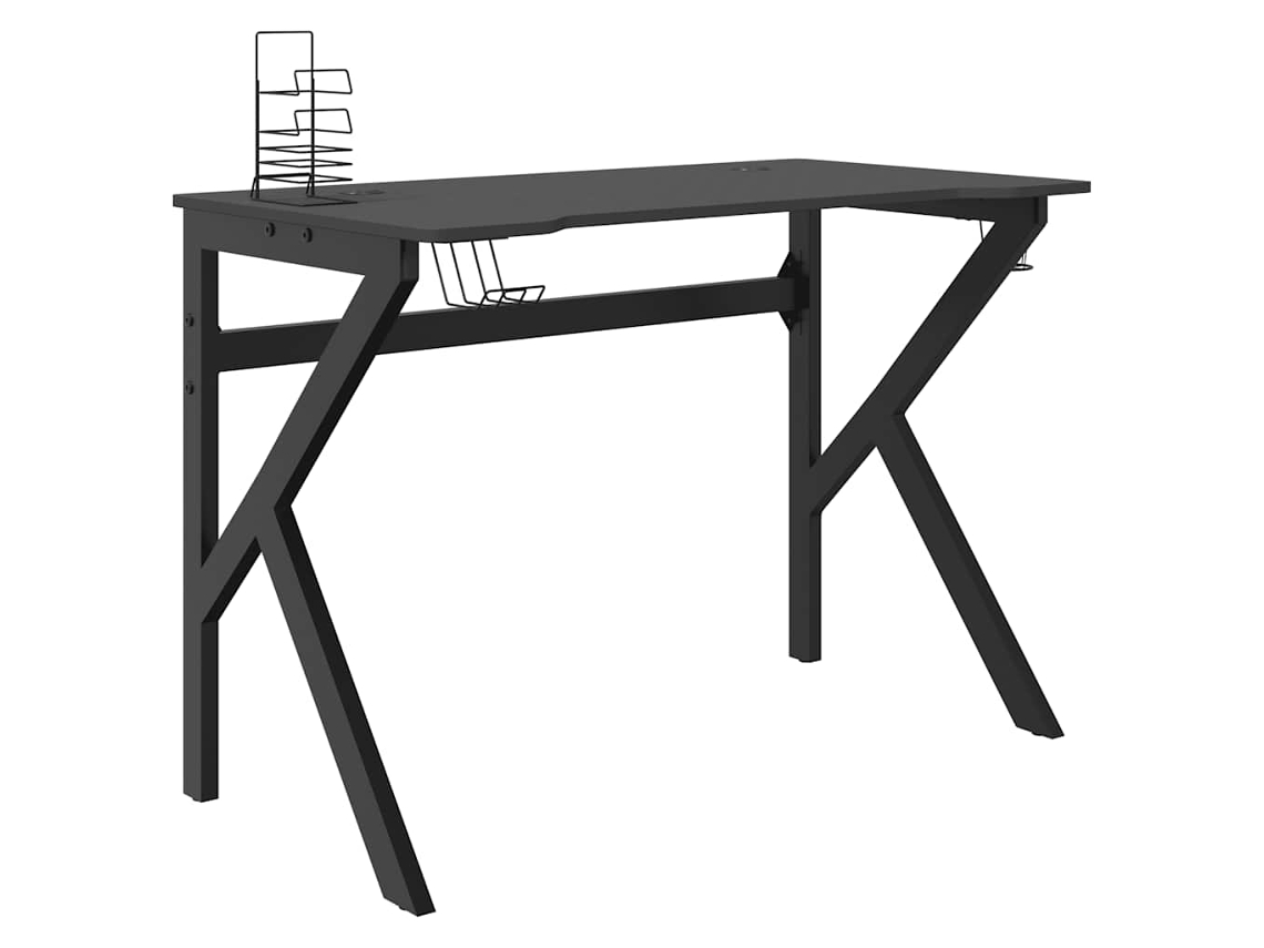 Secretária para jogos MAISON EXCLUSIVE com pernas em forma de K vermelha (110x60x75 cm)