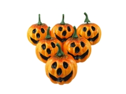 Abóbora fantasma de espuma para Halloween 5.5cm ornamento para fotografia LAXISCREED