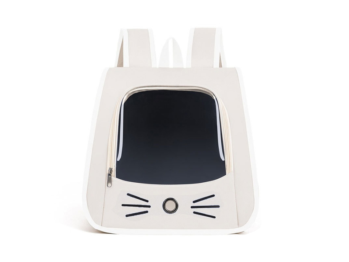 Mochila de Transporte para Animais de Estimação, Portátil, Branca AQUAFORGE