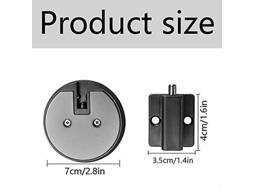 Batente De Porta Batente De Porta Batente De Piso Cromado Metálico Para Uso Interno E Externo Suporte Proteção Contra Impactos A Aquaforge