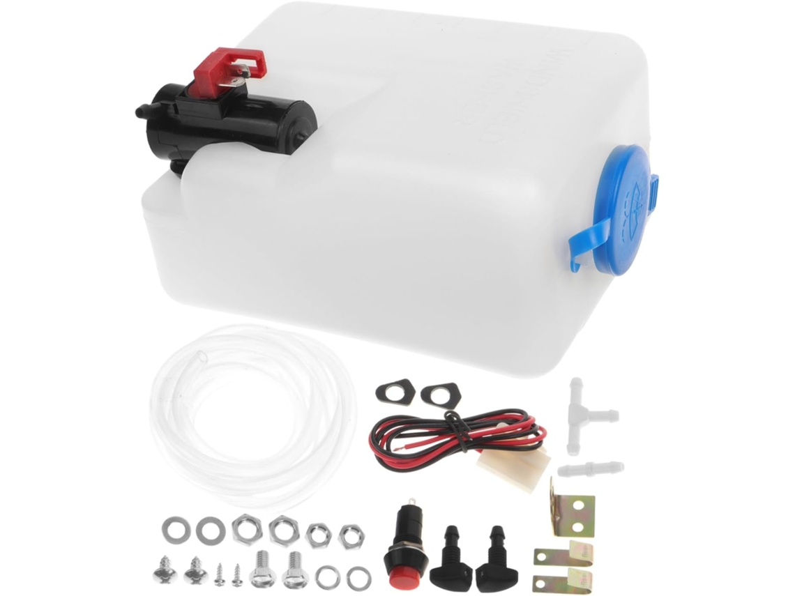 Kit De Reservatório Para Lavador De Para-brisa Com Mangueira Para Fácil Instalação E Limpeza De Carros.