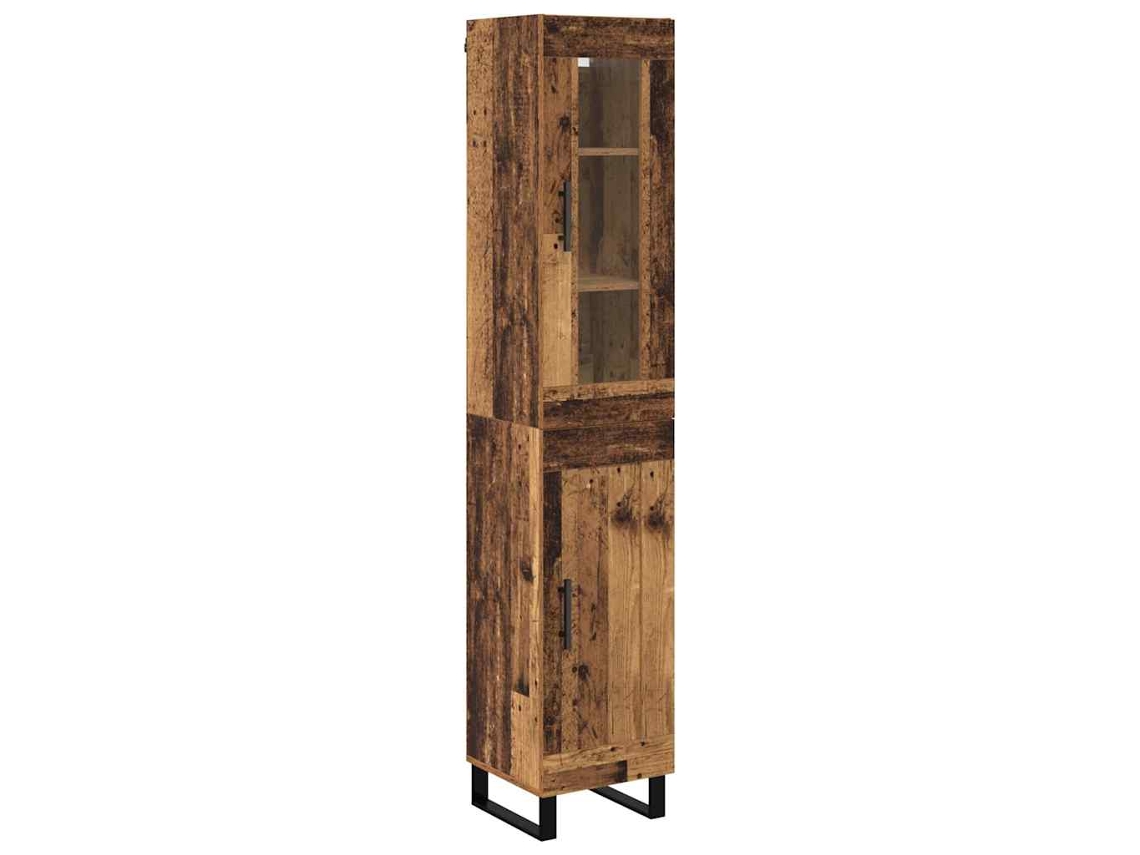 Unidade De Armazenamento Vidaxl Castanho Derivados De Madeira (69,5 X 34 X 180 Cm)