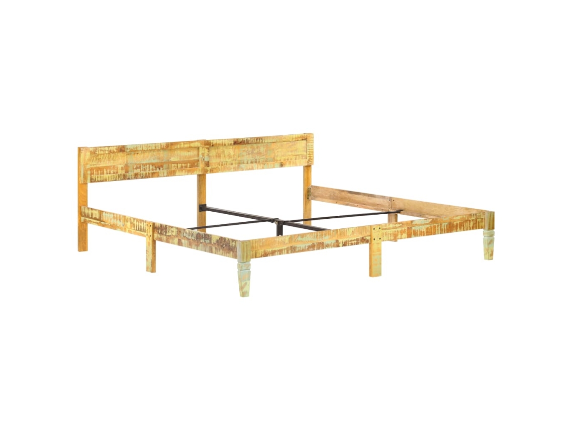 Estrutura de Cama Madeira Recuperada 200x200 Cm MAISON EXCLUSIVE
