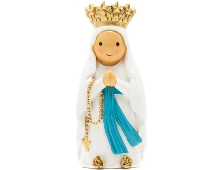 Figura Decorativa LITTLE DROPS OF WATER Nossa Senhora de Lourdes (Branco - Resina)