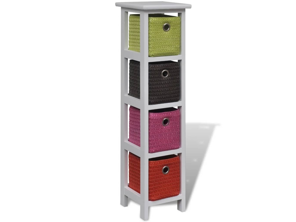 Storage Rack, Storage Racks Vidaxl Branco Madeira (n/a)