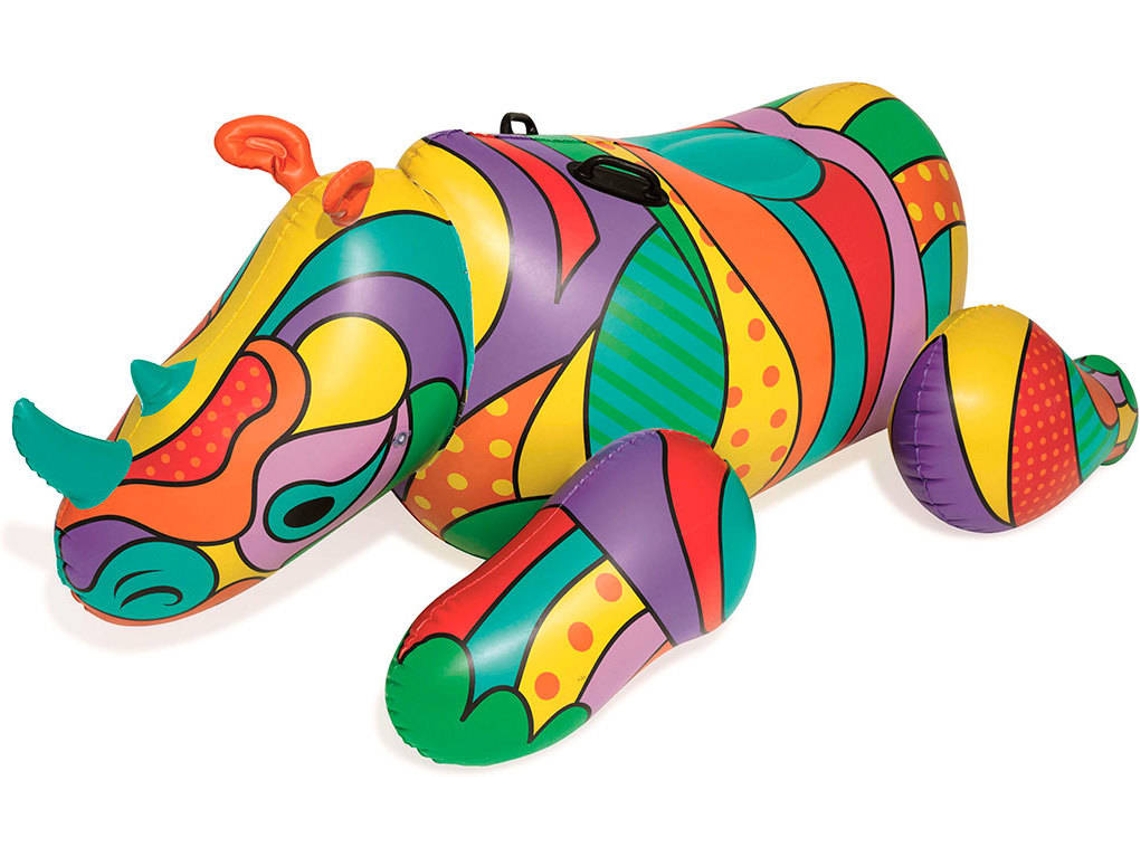 Rinoceronte Insuflável BESTWAY Pop Art 201x102 cm