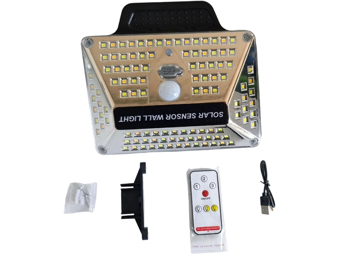 Luz Noturna Automática Com Painel Solar E Detecção De Movimento, Ideal