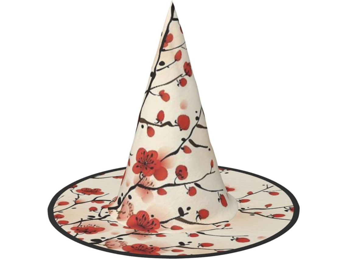 Chapéu De Bruxa Japonês Com Estampa - Design Resistente E Versátil