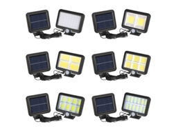 Luz Solar Led 100 Cob 500 Lm Ip65 Com Sensor De Movimento
