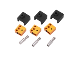 3 Conjuntos Peças Impressora 3d Sock Silicone Bloco Aquecedor Alumínio Gola Aço Inox Para Mk7 Mk8