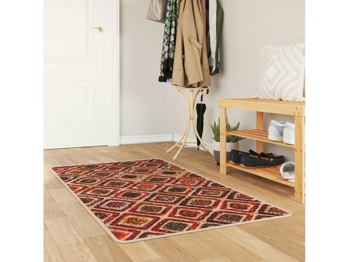 Vidaxl Passadeira Marsa Multicolor 80 X 100 Cm Poliéster E Pvc