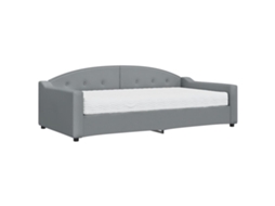 Daybed With Mattress, Daybeds With Mattresses Vidaxl Cinzeto Tecido (100 X 200 Cm)