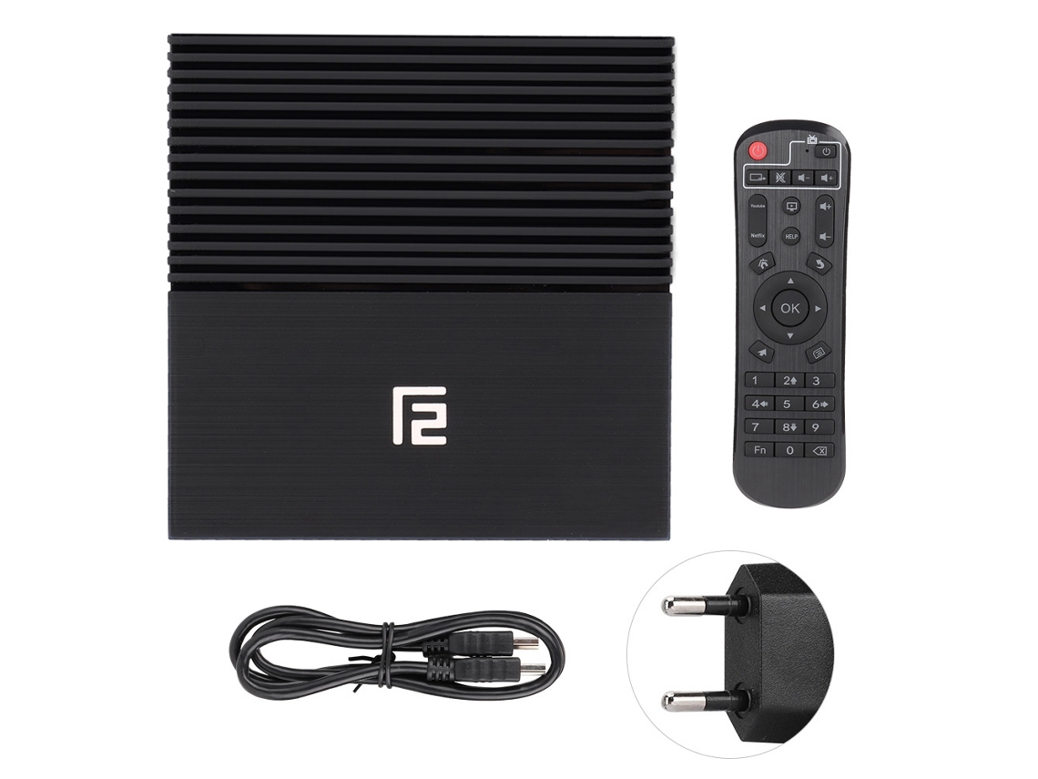 Caixa De Tv Inteligente 4g32g Com Wi Fi Dual Band E Bt