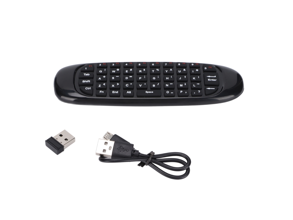 Aetheria teclado Mouse Sem Fio 2.4g Portátil 3 em 1 com Controle Remoto Omnidirecional e Modo de Suspensão Automática