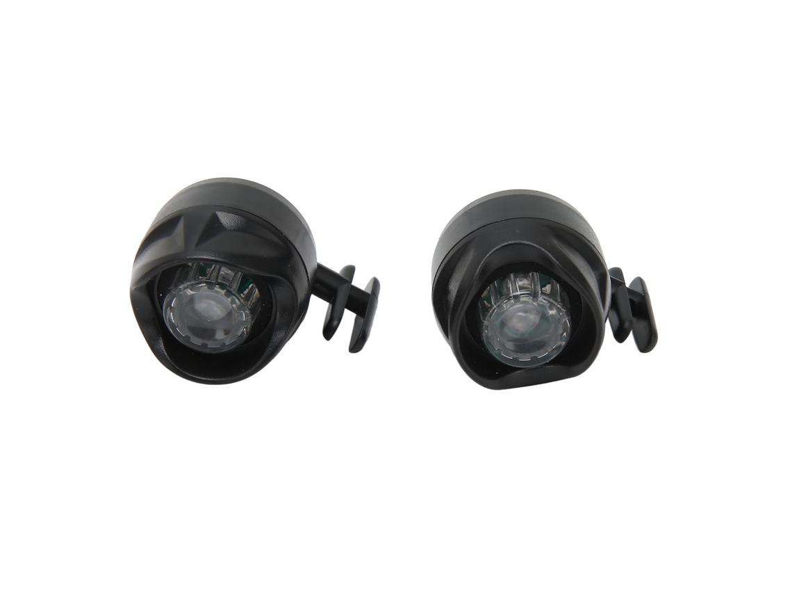2pcs Led Clogs Sapatos Luz Alto Brilho Sinal De Aviso Ipx5 À Prova Dágua Metálico Pintado Para Caminhadas Camping Caminhada