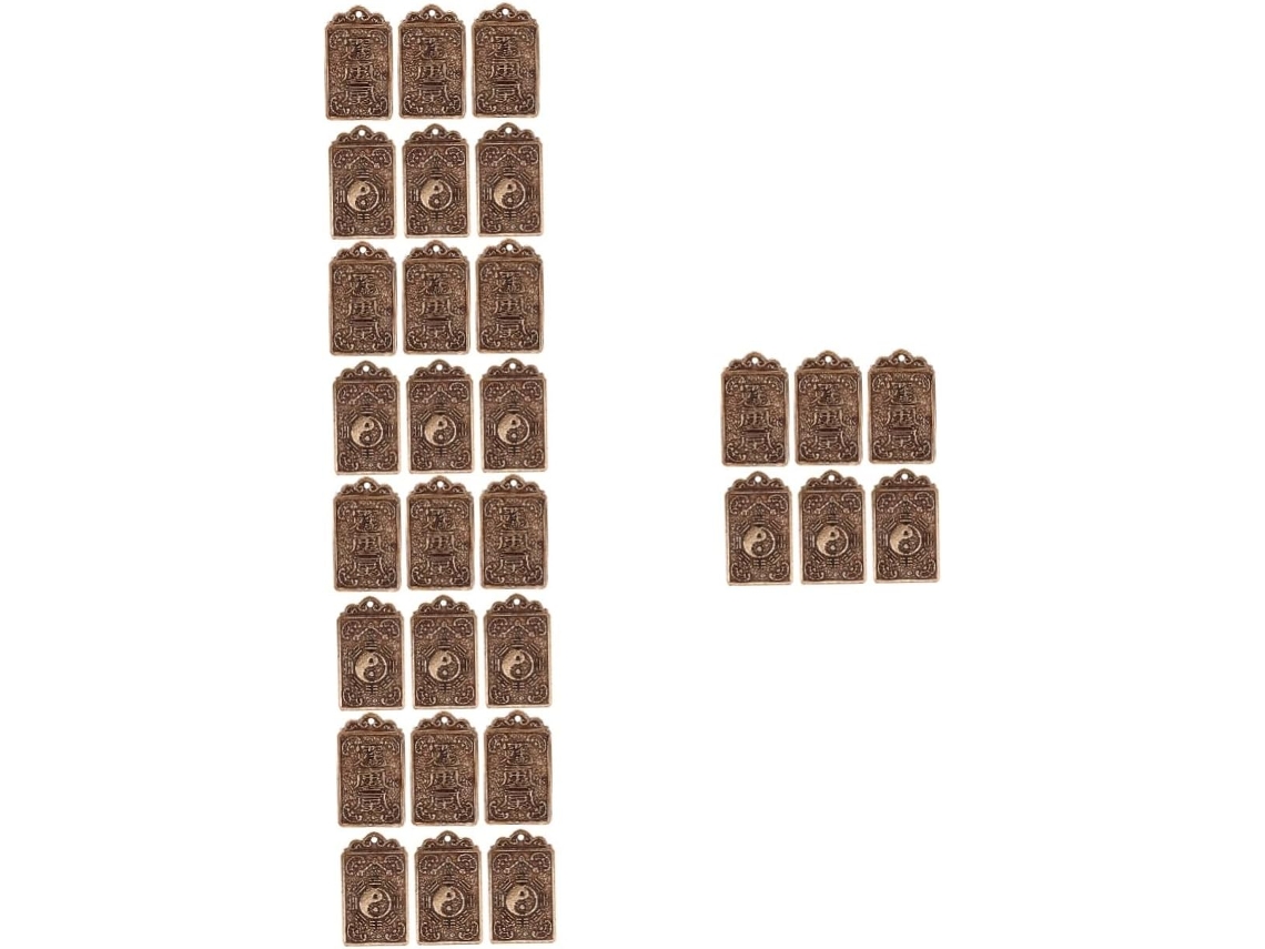 Conjunto De 30 Pingentes Latão Com Temas Diagramas Para Decoração Joias E Artesanato.