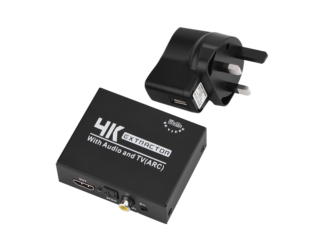 Conversor Hdmi Mini Para Hdmi Áudio Spdif Canais Esquerdo E Direito Vídeo Hd 1080p
