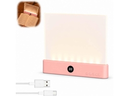 Luminária De Leitura Led Plana Sem Fio Genérica, Recarregável Via Usb, Com Iluminação De Página Inteira, Temporizador