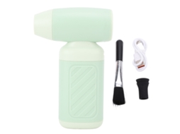 Electric Air Duster 130000rpm Jet Dryer Blower Rechargeable Cordless Adjustable Speed Turbo Fan Brushless For Cleaning Keyboard Pc Camera Green