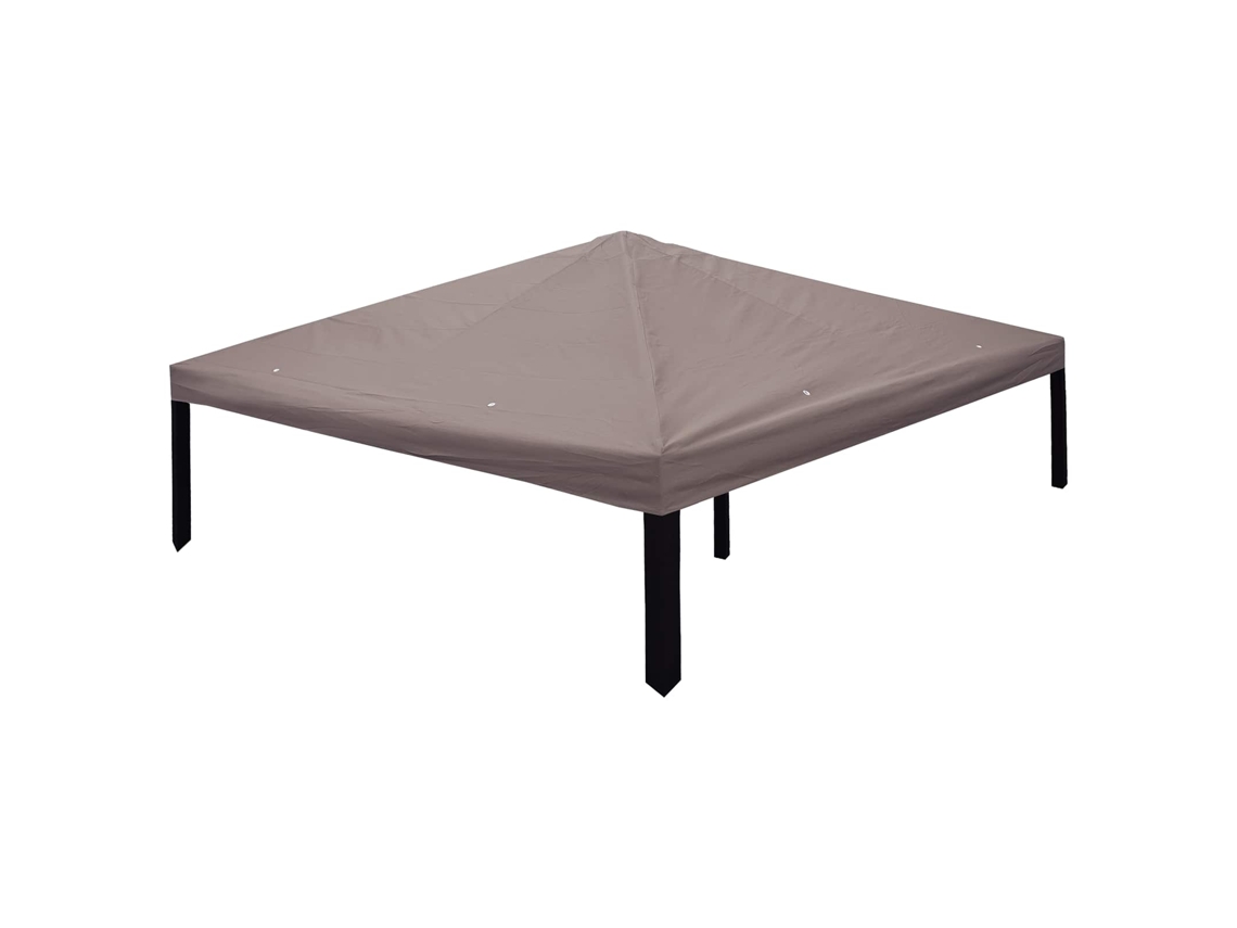 Vidaxl Capa De Gazebo 300 X 300 Cm Cinzento-acastanhado