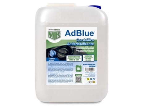 Aditivo Adblue Anti Cristais 10 Litros C/tubo Motorkit