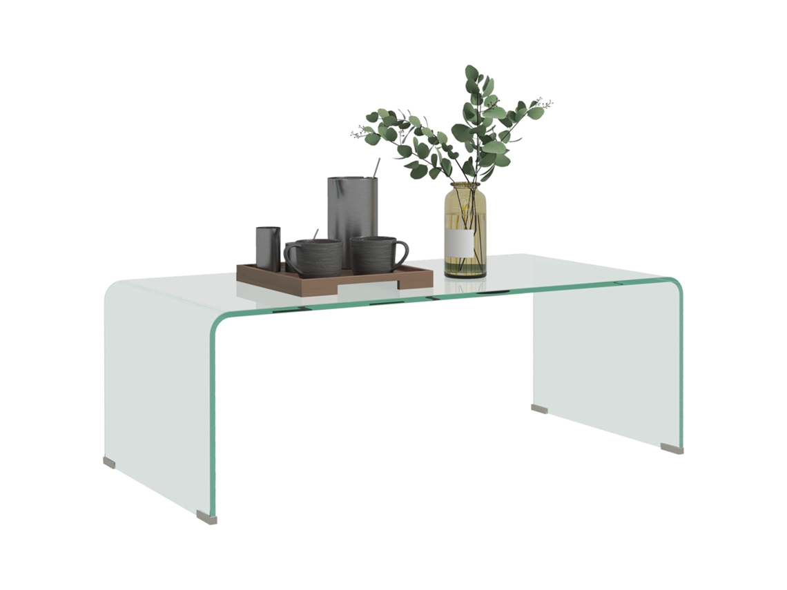 Mesa de Centro em Vidro Temperado com Design Monobloco PRIME KANG