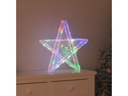 Vidaxl Estrela 3d 50 Led Multicolor 55 X 53,5 X 10 Cm Acrílo