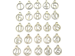 Conjunto De 25 Peças Para Pendurar Na Parede No Natal, Calendário De Contagem Regressiva Para O Natal Gokoco