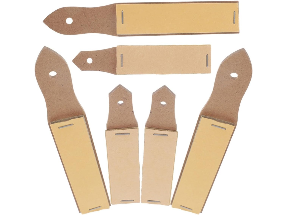 Conjunto de 6 porta-lápis Lixa com design ergonômico para apontar lápis.