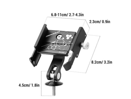 Suporte Para Celular, Suporte Para Bicicleta, Suporte Para Smartphone, Braçadeira Giratória Para Celular