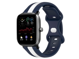Pulseira De Silicone Bicolor Com Fecho Borboleta De 20 Mm Para Amazfit Gts 2 Mini