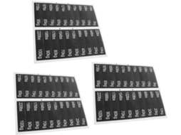 Etiquetas Adesivas Para Pilhas De Pesos, Academia, 3 Folhas, 90x20mm,