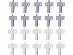 20 Amortecedores de Porta de Cozinha, Buffer de Gaveta, Material Abs Reciclável | S/MARCA