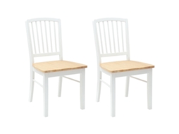 Vidaxl Cadeiras De Jantar 2 Pcs Branco 50 X 52,5 X 91 Cm