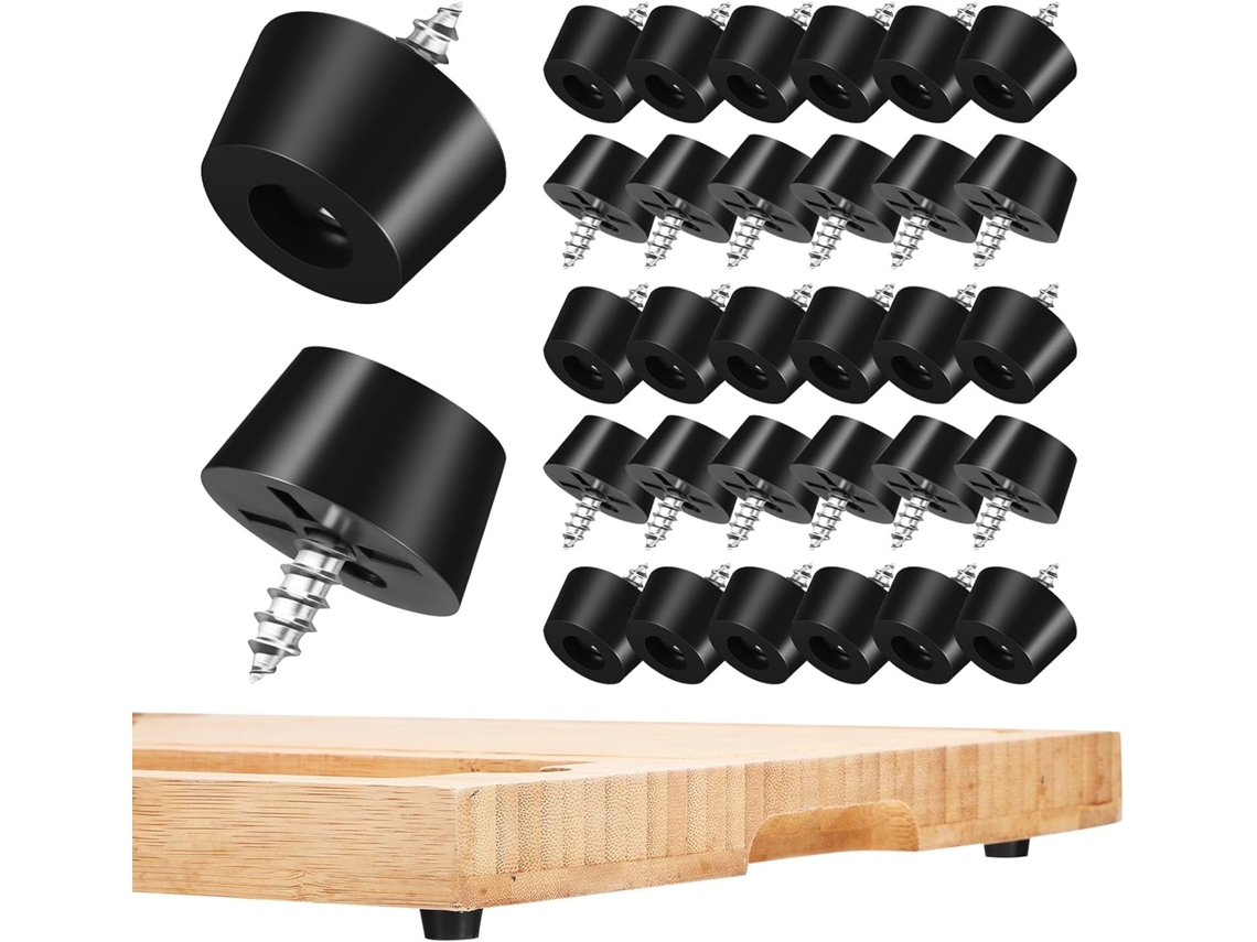 Mikikit Conjunto Com 120 Protetores De Plástico Para Pés Móveis, Antiderrapantes E Com Adesivo, Feitos De Pvc Resistente