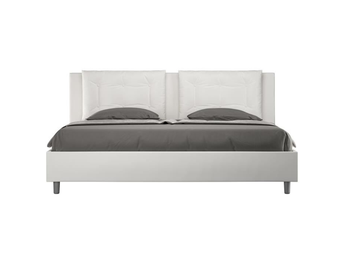 Estrado Design Almofadas Acolchoadas Imitação Pele Branco (212x215x200 cm)