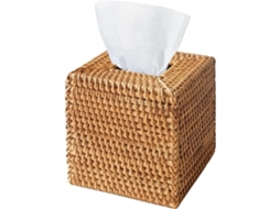 Tampa para Caixa de Lenços Papel Rattan S/MARCA, decorativa