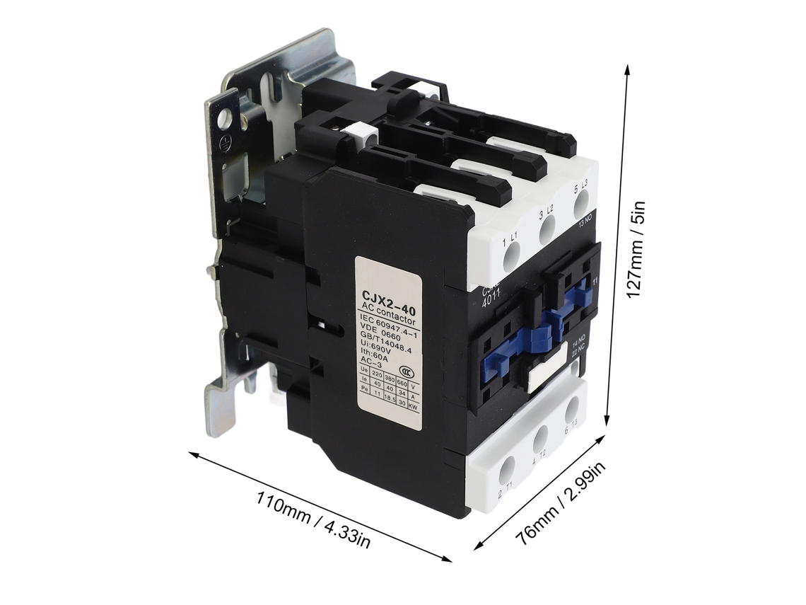 Laxiscreed Contactor Trifásico Montado Em Trilho Para Energia Industrial