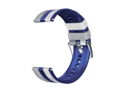 Bracelete Silicone 22Mm para Huawei Watch Gt3/Huami Amazfit Gtr3 Three Color Design Cinza/Azul/Branco