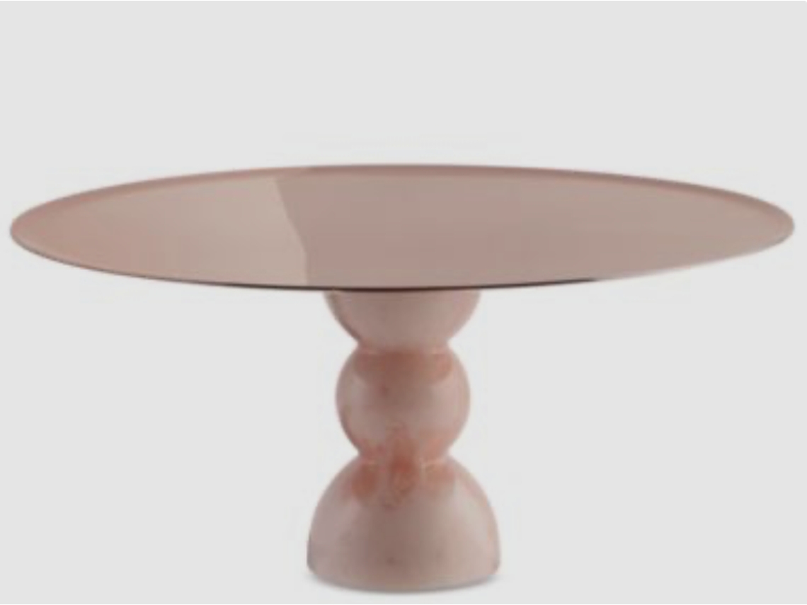 Âmadameâ Stand 30 Cm Pvd Rum, Resin Pink Base SAMBONET