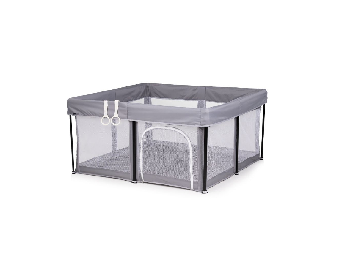 Parque Infantil Dobrável Vibe 120×120 Cm Chipolino - Grey