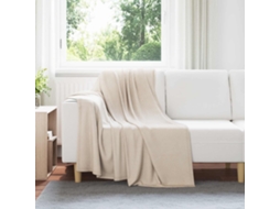 Vidaxl Manta Bege 170 X 130 Cm 0.33 Kg Lã