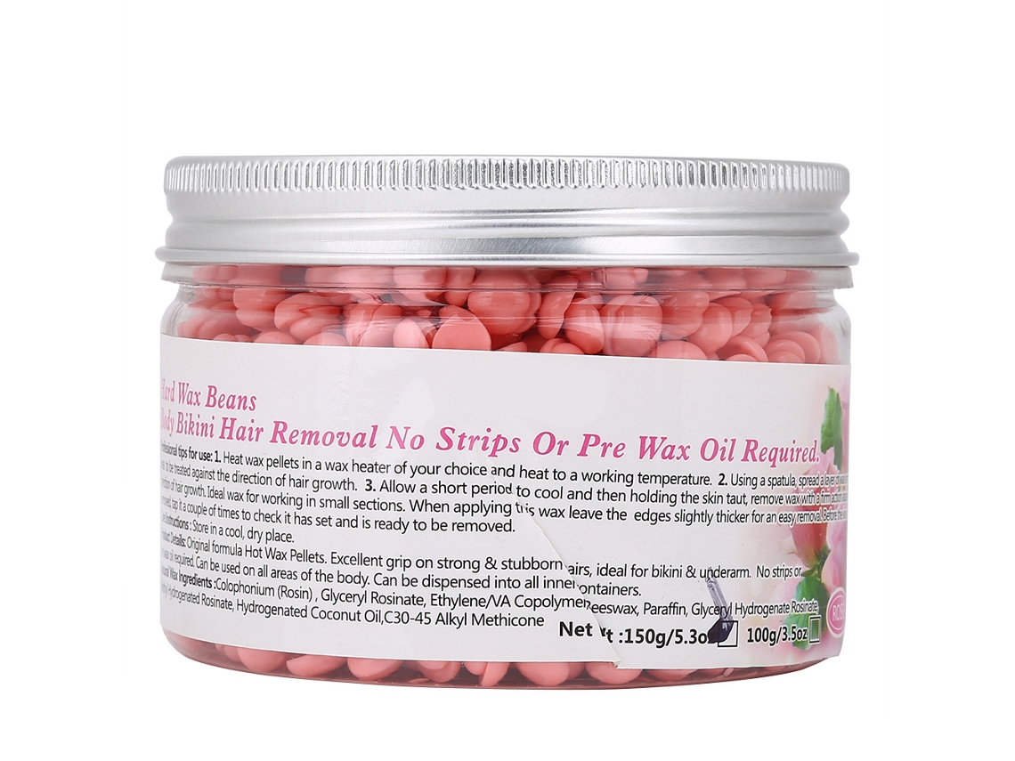 2026-cera Dura En Grano Depilatoria Para Cuerpo Bikini Piernas 150g Rosa